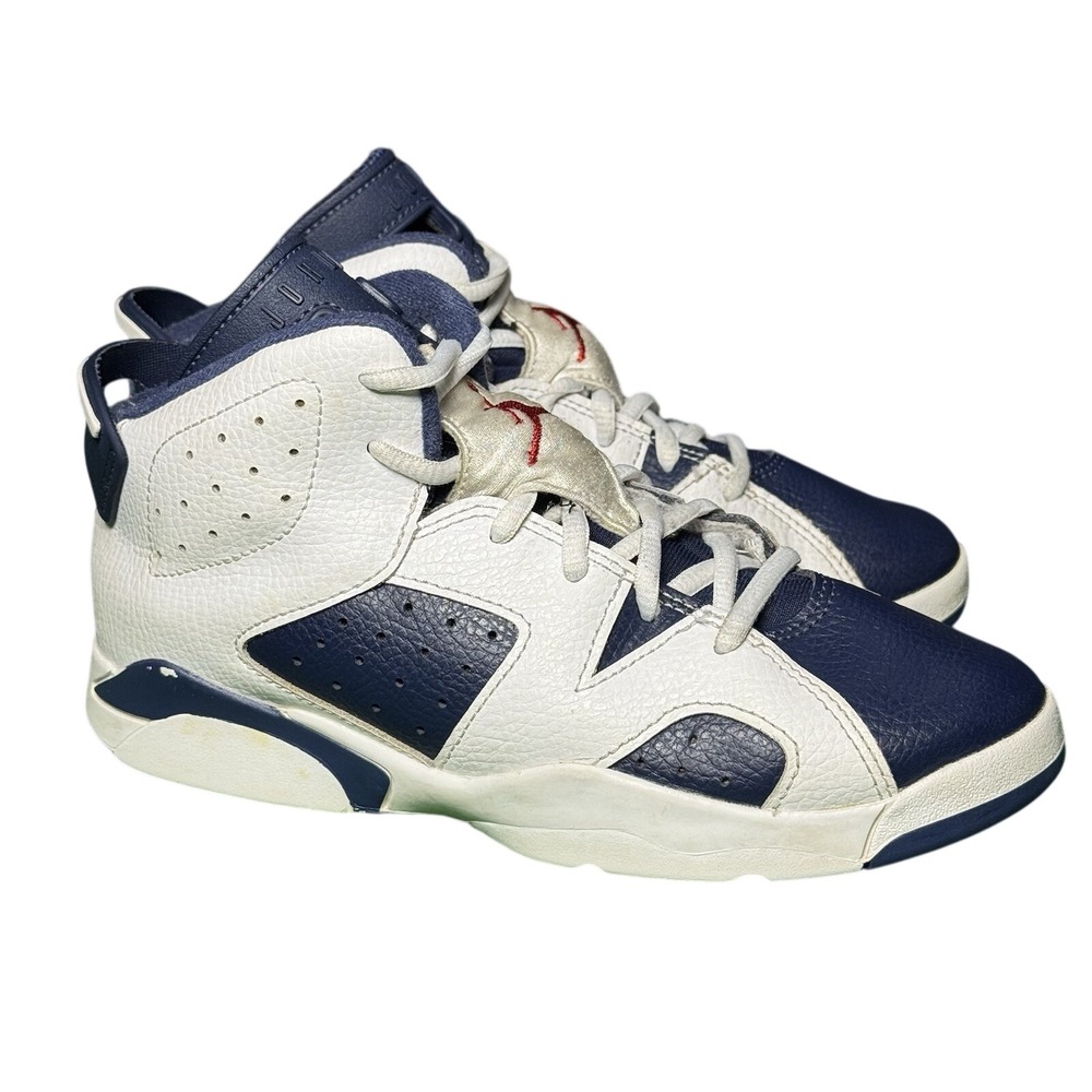 Nike Air Jordan 6 Retro Olympics Blue White DV3605-164 Kids Size 3Y